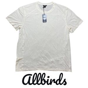 Allbirds NWT Men’s‎ Natural Run Tee Natural White color Size XL